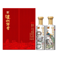 泸州老窖白酒500ml*2瓶醇厚52度浓香型传奇璀钻款礼盒装59848-2