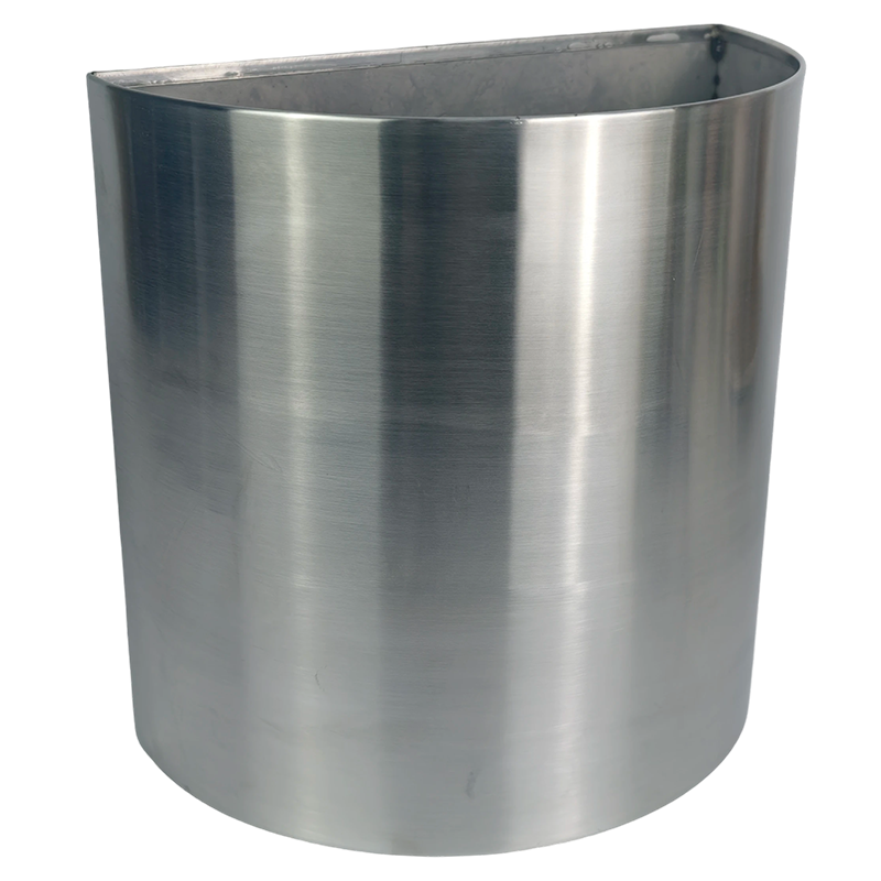 斯赞 半圆形不锈钢垃圾桶 25*13*25cm 个