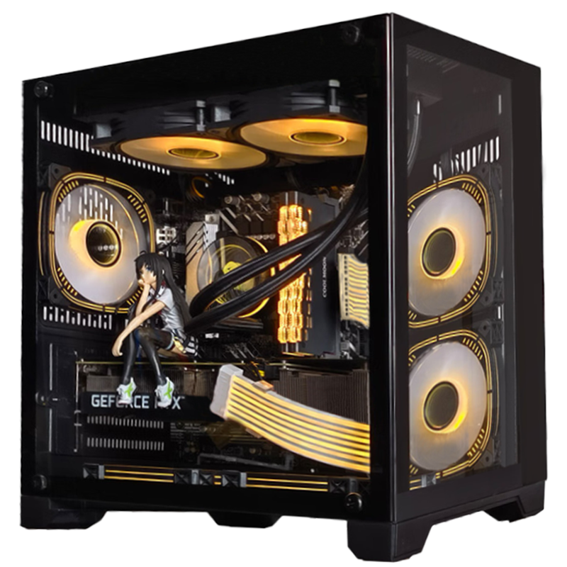 酷睿 Ultra7 265KF/RTX5060Ti 8G独显DIY主机台式电脑组装机电竞游戏直播设计电脑主机5060Ti 15代U7 265KF处理器