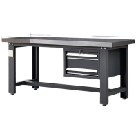 戴劲重型不锈钢工作台操作台维修台车间检验台实验台1200*750二抽