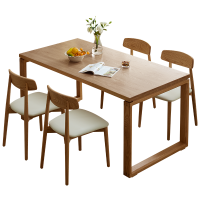 全友家居 餐桌家具组合纯实木现代简约客厅家用吃饭桌子长条桌