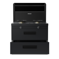 美大集成灶二星消毒柜X80-A(MD2X) 智慧双变频 恒温置物台 智能触控 自清洁,钢化玻璃面板 烟灶套装天然气