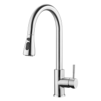 欧琳(OULIN)厨房水槽龙头铜主体冷热水龙头可旋转 8083-97黑色L型铜龙头