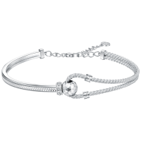 周大福ING KNOT诺系列大克重铂金手镯PT163647女友礼物