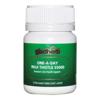 澳洲gladherb奶蓟草片15粒/瓶(旅行装)高含量35000mg水飞蓟草本精华一原装进口 膳食营养补充剂