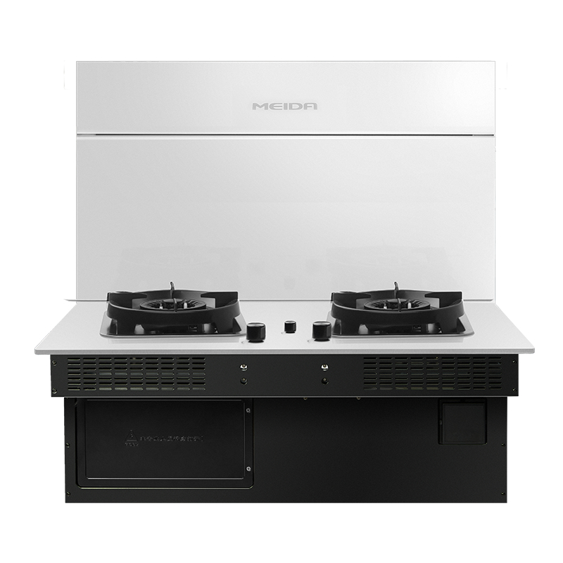 美大嵌入式集成灶分体式智尊 F1(JJZT-5562)抽油烟机灶具分体式燃气灶烟灶联动 天然气白色款