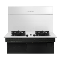 美大嵌入式集成灶分体式智尊 F1(JJZT-5562)抽油烟机灶具分体式燃气灶烟灶联动 天然气白色款