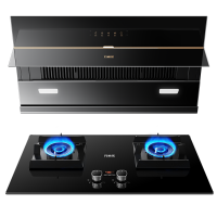 万家乐 烟机灶具两件套 AJ5+C6R1 22立方侧吸自动清洁抽油烟机 5.2kw燃气灶烟机灶具家用套餐