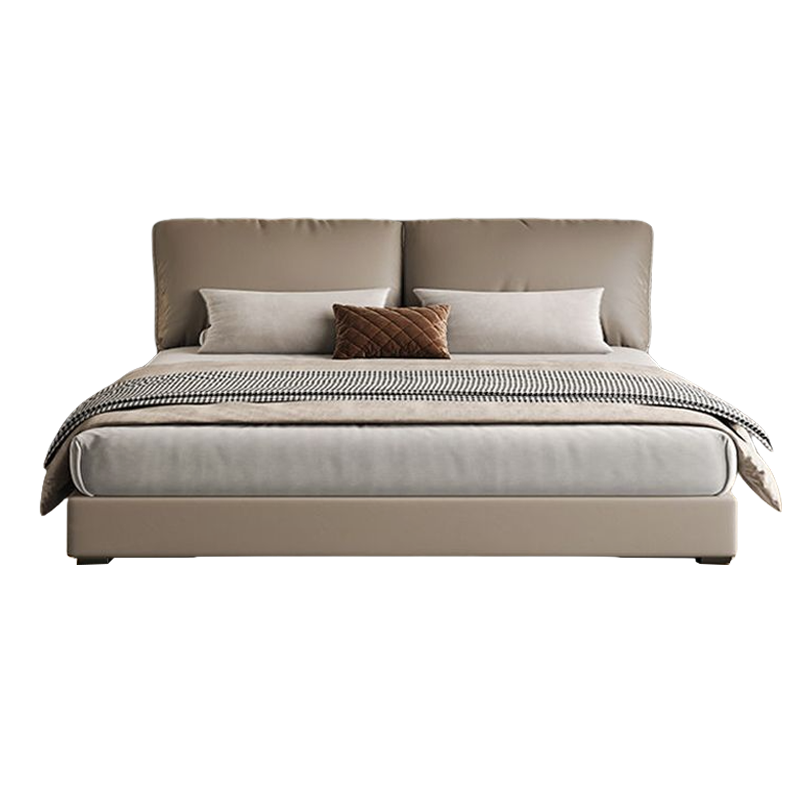 大象耳朵真皮床现代简约主卧室双人床轻奢软包储物床小户型大婚床