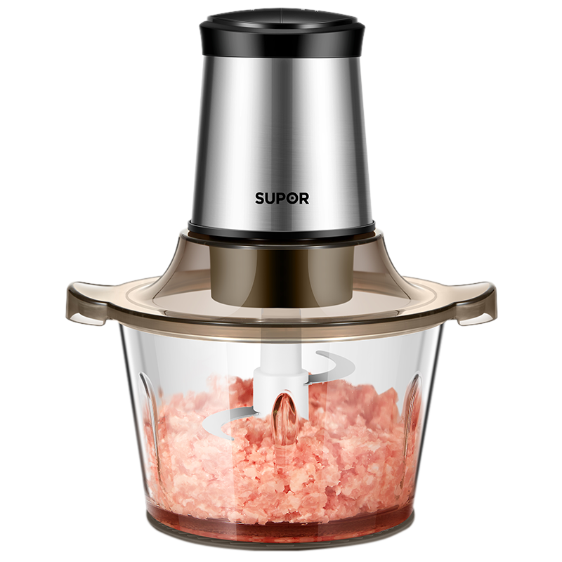苏泊尔(SUPOR)绞肉机家用多功能大容量 碎菜机搅肉机食品级杯体 搅拌机不锈钢机头 料理机搅拌机JR05