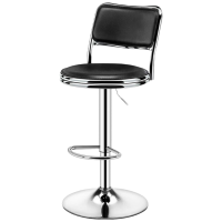 苏宁 质凡 办公家具吧台椅可升降家用轻奢吧椅带靠背高脚椅前台椅