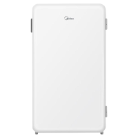 [自营]美的(Midea)93升单门小冰箱租房神器灵巧小型节能安静冷藏家用宿舍办公室冰箱可放美妆可调温BC-93MF