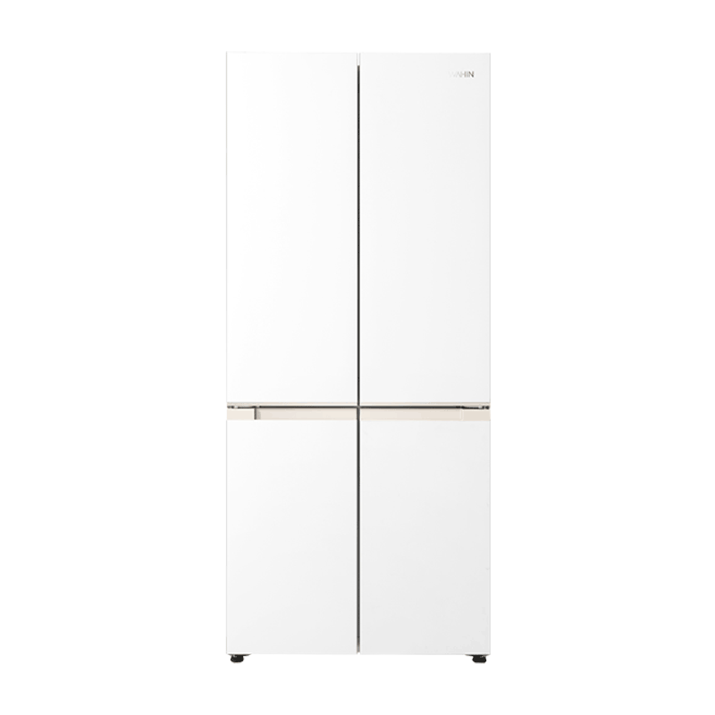 [美的出品]华凌冰箱华凌神机十字门503L风冷无霜活氧一级能效60cm超薄零嵌 自动制冰 HR-520WUSIPZ雾隐白