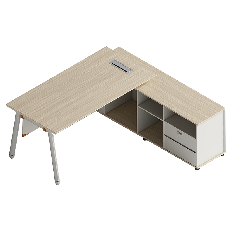 苏宁 质凡 办公家具简约时尚大班台主管经理桌 2000*1700*750