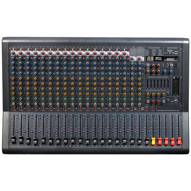 润普Runpu 会议音频扩声系统专业20路调音台多编组模拟二十路调音台RP-S-T20