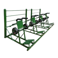 革康 GK-JSQC8037 下肢力量专项训练器 室外大型体能训练力量锻炼健身器械户外体能训练器材4人组钢铁长城锻炼设备