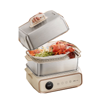 小熊电蒸锅电蒸笼小型早餐机双层大容量多功能可定时煮蛋器家用DZG-P20Q5