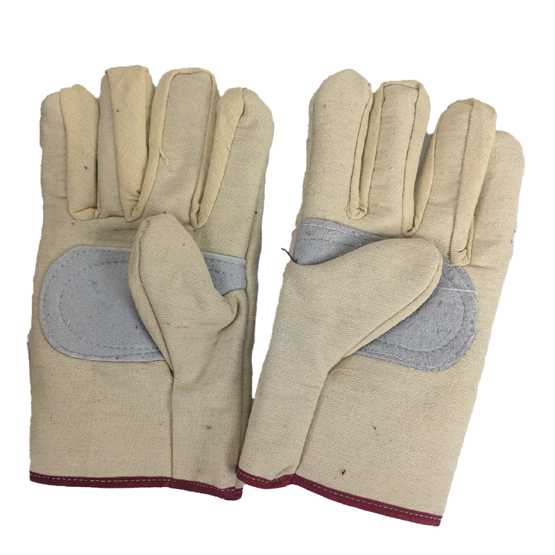 中腾海韵 帆布皮掌手套 皮掌 双