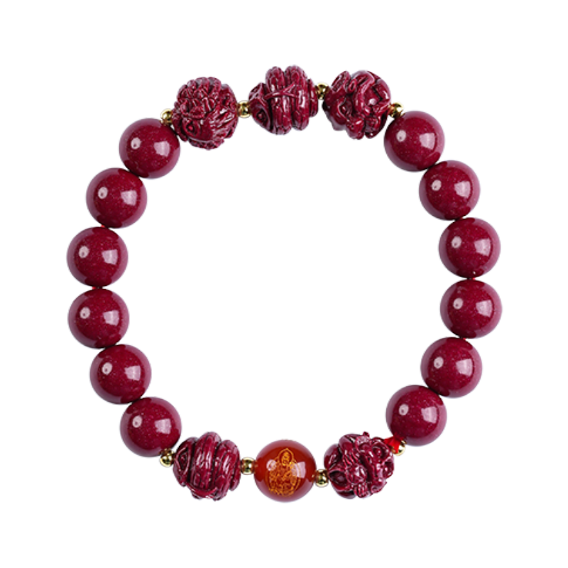 三合六合朱砂手串正品2025年本命年属蛇虎猴猪龙十二生肖手链