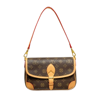 欧美时尚女士包包2026新款轻奢老花法棍包小众高级感女包单肩斜挎包手提腋下包