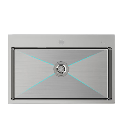 九牧(JOMOO)水槽厨房大单槽304不锈钢手工水槽一体洗碗槽洗菜盆06158-CZ-1
