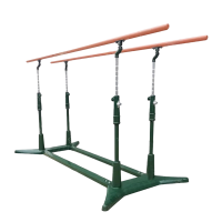 革康 GK-JSQC8032 室内外免固定落地式双杠移动式铸铁 燕尾式双杠(军绿色)