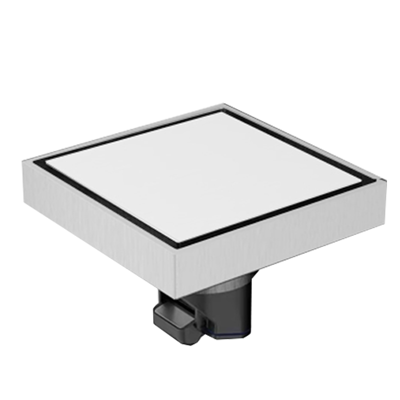 九牧(JOMOO)冰河银色铜合金大排量隐形干湿区地漏92496-1B-1