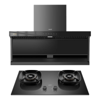 [烟灶套装]华帝小飞翼顶侧三吸 变频25风量 烟灶套餐i11237+i10071B大吸力抽油烟机K7 5.2kw灶