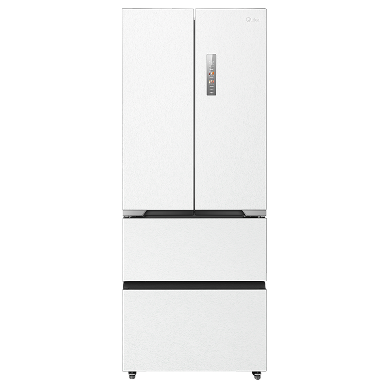 美的(Midea)多门冰箱M60全净系列MR-470WUFPZE曦云白法式多门60cm纯平全嵌底部散热一级双变频智能冰箱