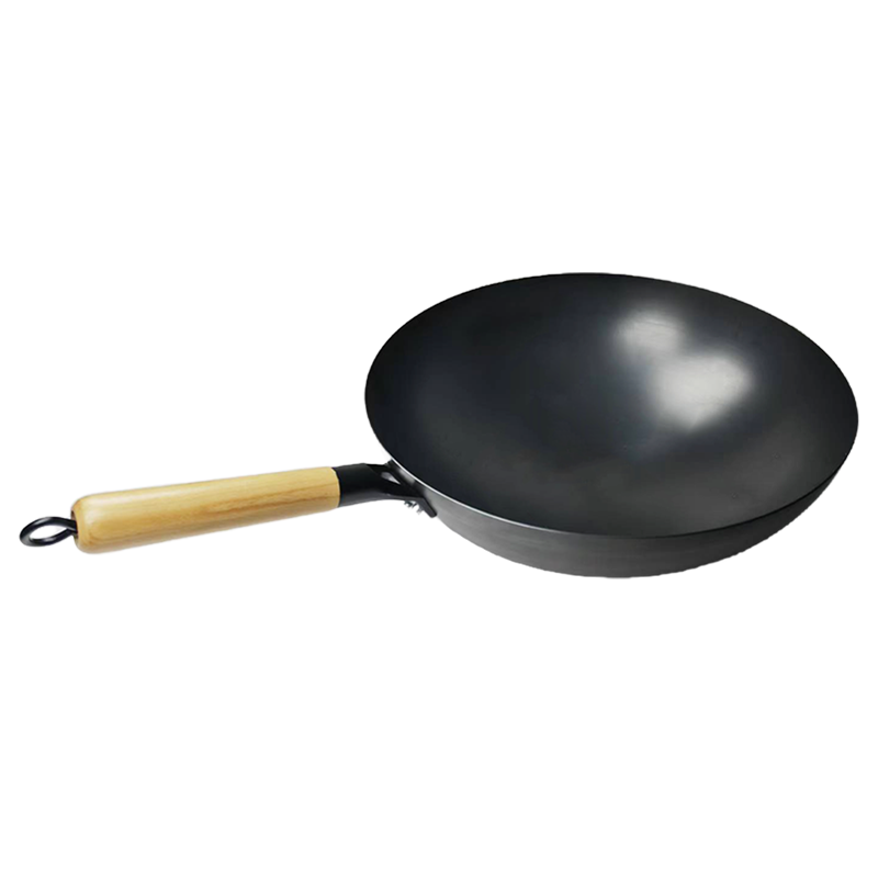 妙简乐 带盖炒菜铁锅 32cm 个