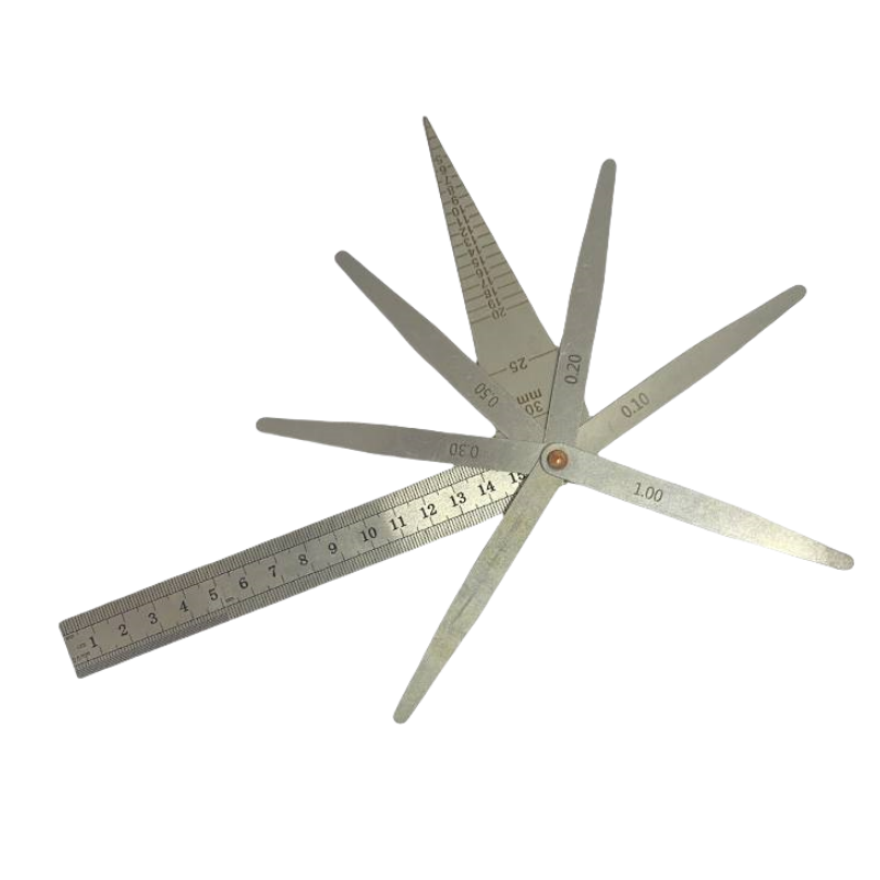 建举 组合塞尺 150mm钢直尺+楔形尺+塞尺片8片 套