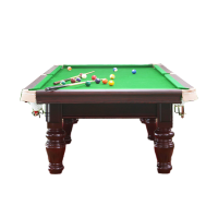 革康 GK-JSQC8048 9尺 台球桌桌球台美式中式黑八台球厅 经典圆腿款 高配