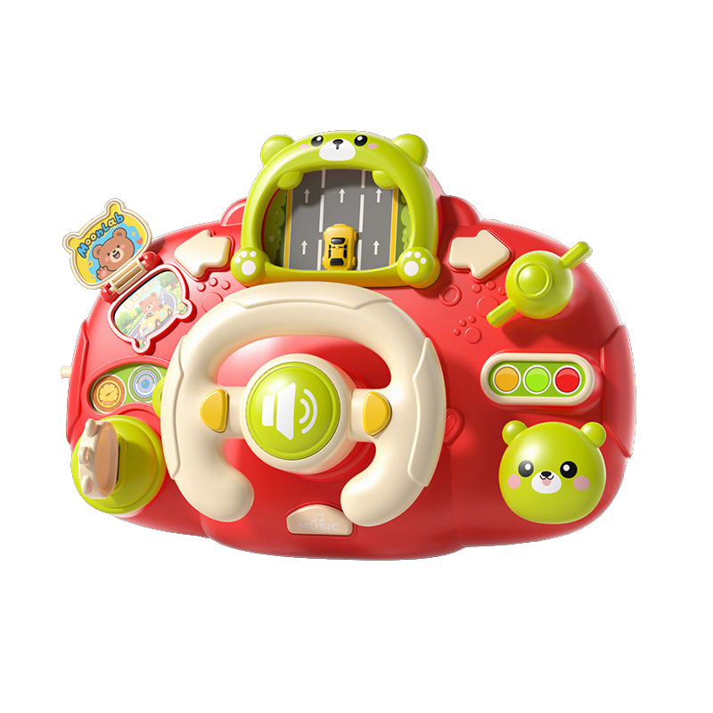 儿童方向盘宝宝婴儿车载模拟驾驶鸣笛喇叭益智早教玩具礼物2027
