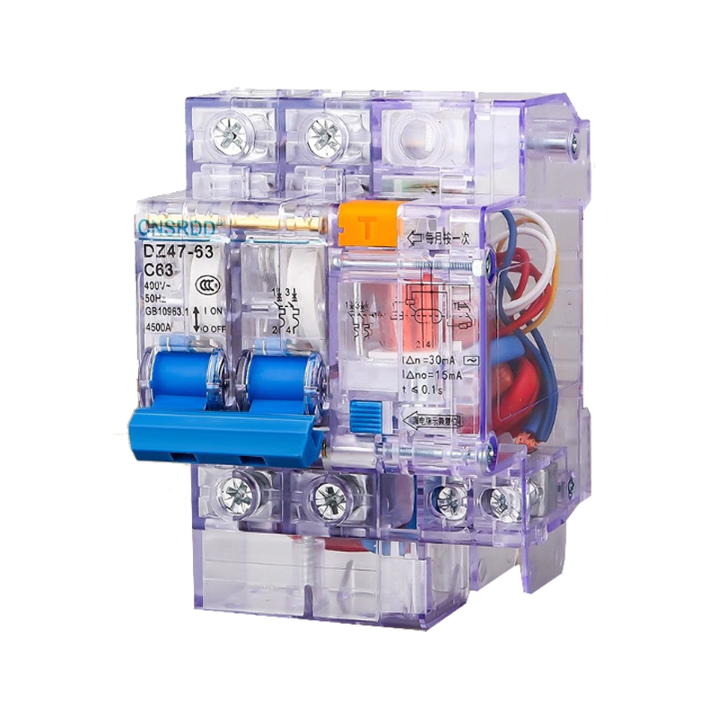 透明漏电断路器 漏电保护器 3P+N 63A 单位/个