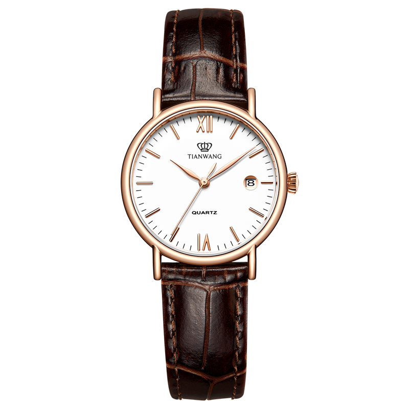 天王女士表经典简约石英表复古百搭时尚女表女友生日礼物新款3874