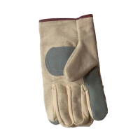 雅霖服 帆布拼皮手套YQ-166-5/双