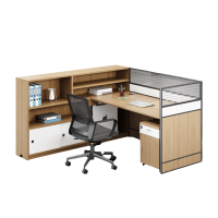涵美大成 F型办公室屏风卡位办公桌 1400*1500*1100mm 张