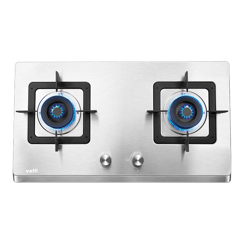 华帝(vatti) 燃气灶 单灶具 灶台双眼灶 燃气灶嵌入式灶 台嵌两用 4.5kW不锈钢灶 i10063A天然气