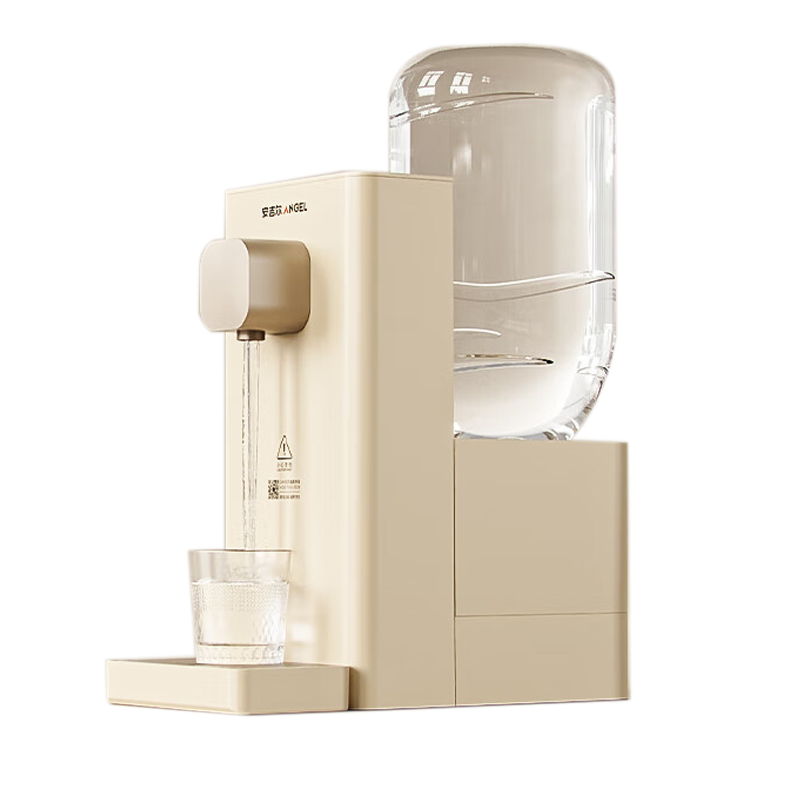 安吉尔即热式饮水机家用桌面免安装台式烧水饮水一体机年会采购便携泡奶冲奶直饮机小型烧水壶Y3692带水瓶座