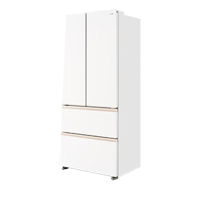 [美的出品]美的出品华凌冰箱超薄零嵌法式多门冷藏冷冻双净味一级能效家用大容量风冷无霜电冰箱 HR-520WUFPZ雾隐白