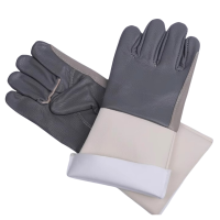 泽奋 电焊手套 长款猪皮手套 副