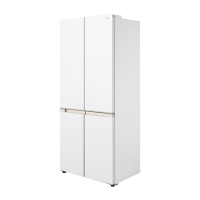 美的出品华凌冰箱60cm超薄零嵌入式十字对开四开门家用冰箱一级能效风冷无霜底部散热HR-520WUSPZ