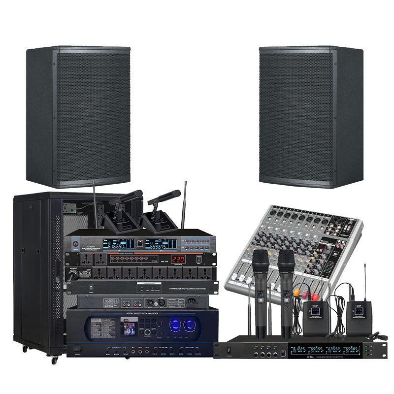 润普Runpu 会议音频扩声系统 无线话筒音箱功放调音台反馈时序中小型会议室套装RP-WXKSD820