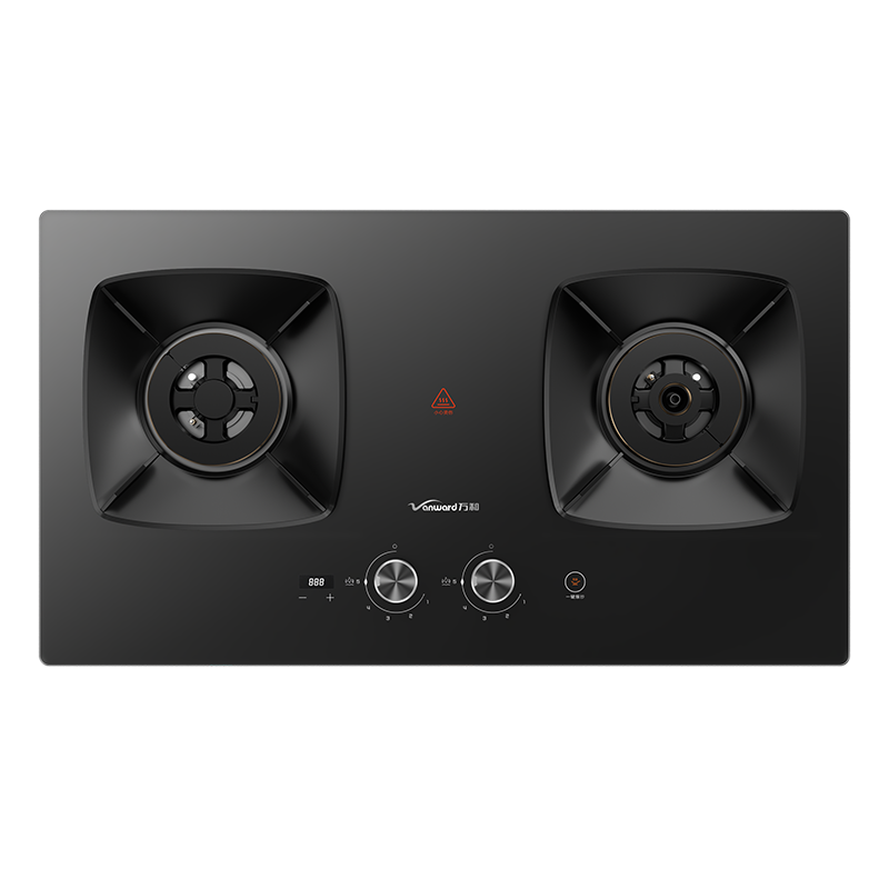 万和燃气灶天然气 5.7KW猛火90秒一键爆炒 智能定时熄火保护可调节盘JZT-S5L55