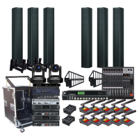 润普Runpu 会议音频视频扩声系统 本地扩音解决方案视像追踪有线手拉手音频套装RP-YXKSD980