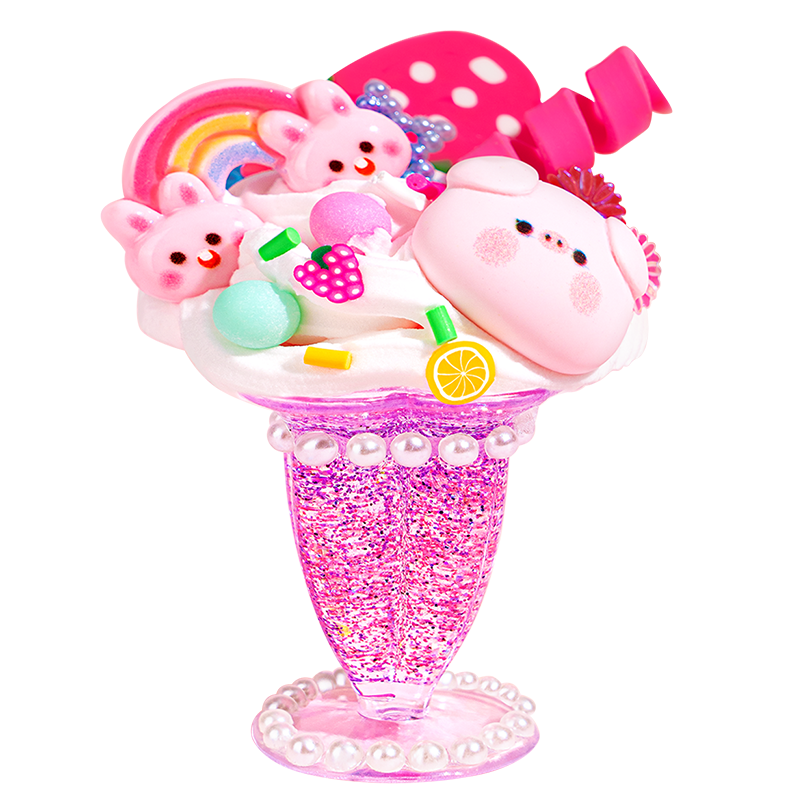 儿童手工奶油胶diy过家家冰淇淋甜品玩具益智3岁以上女孩生日礼物