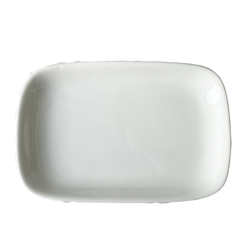 橙亿鸿 陶瓷餐具毛巾碟 湿巾盘 金边6.5英寸方形/个