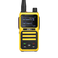 得力(deli)DLB468Y 对讲机 大容量电池可视化操作双信道守候大功率企业工厂物流安保户外调频手台 黄色