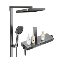 九牧(JOMOO) 方管贴墙淋浴器三功能手持花洒 36661-809/HBS-1