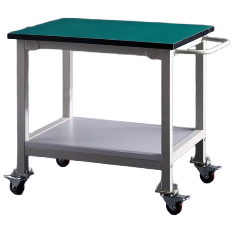 晋舰防静电小推车双层可移动推车 防静电带轮子操作台60*60*75cm尺寸